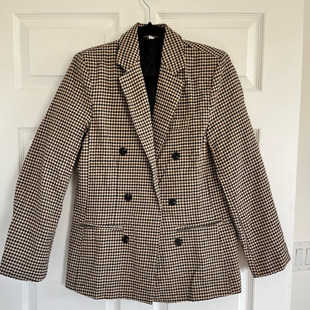 Brown Plaid Blazer